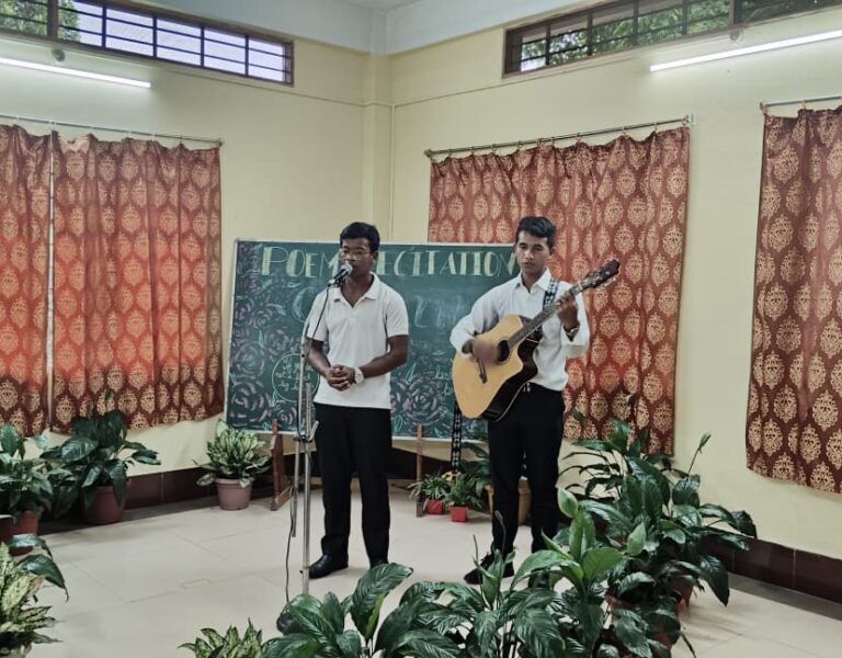 Poem Recitation Competition for the Pre-Novices of Bosco Home, Herma