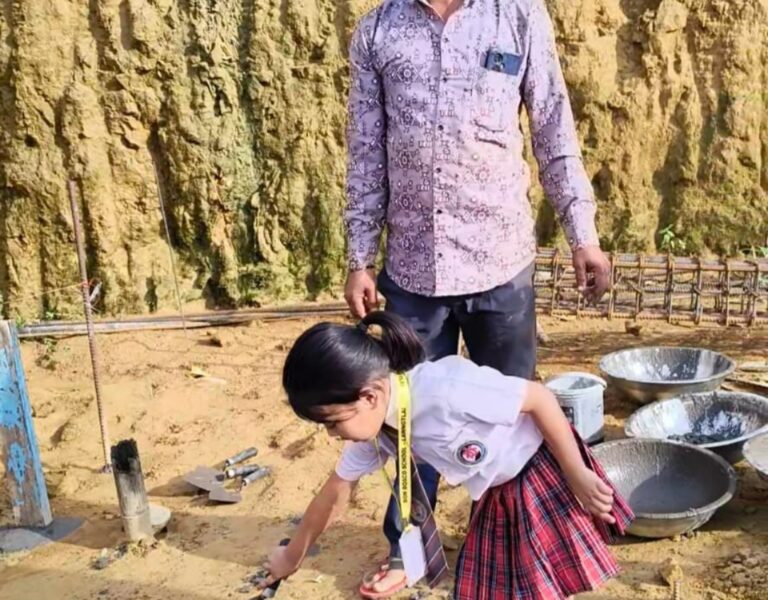 Blessing and Laying of the Foundation for the New School Building at Lawngtlai